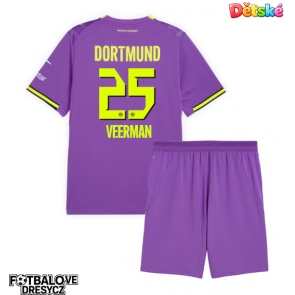Borussia Dortmund Joey Veerman #25 Dětské Alternativní dres komplet 2026-27 Krátký Rukáv (+ trenýrky)
